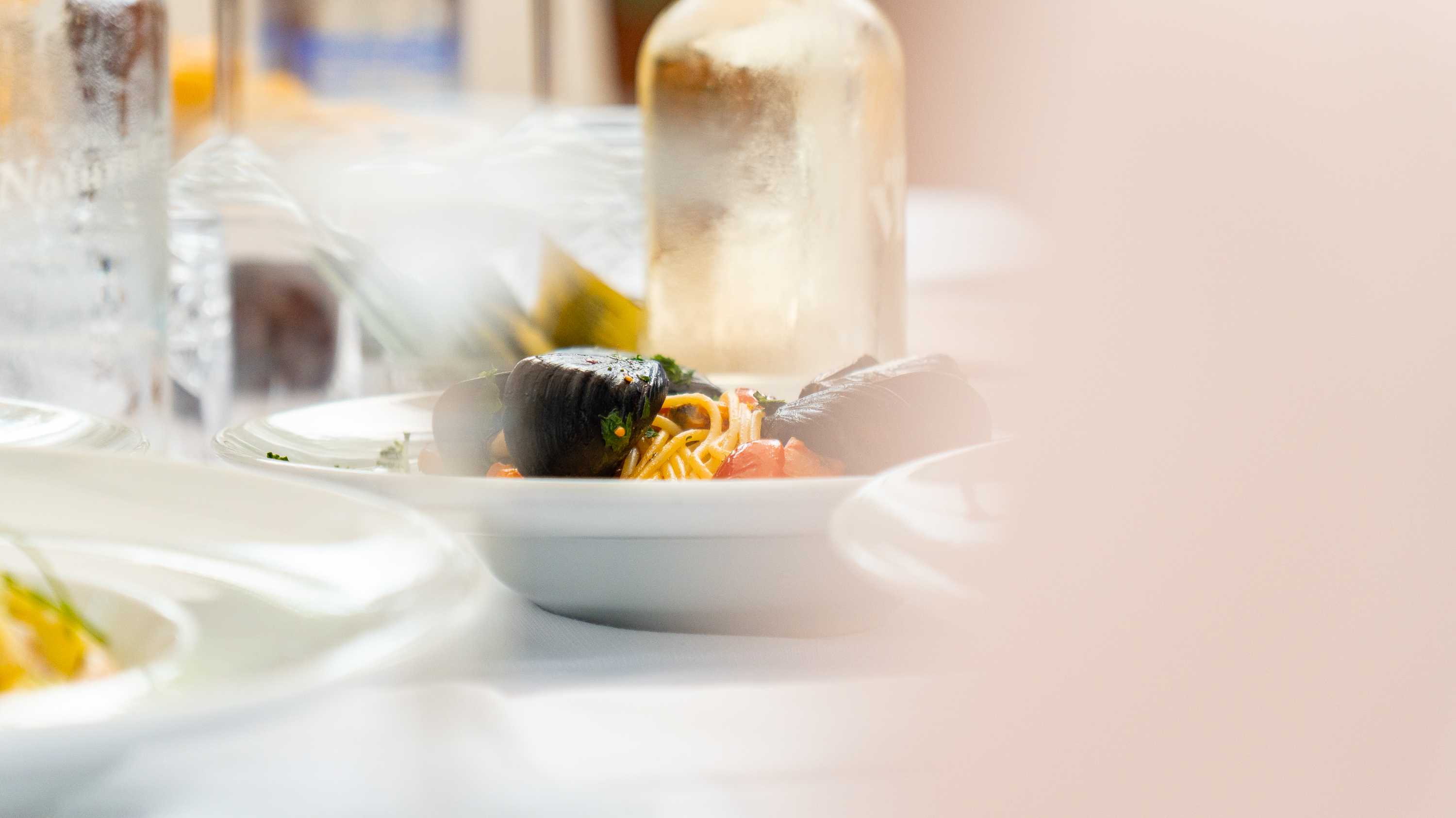 Spaghetti ai muscoli — specialità di mare