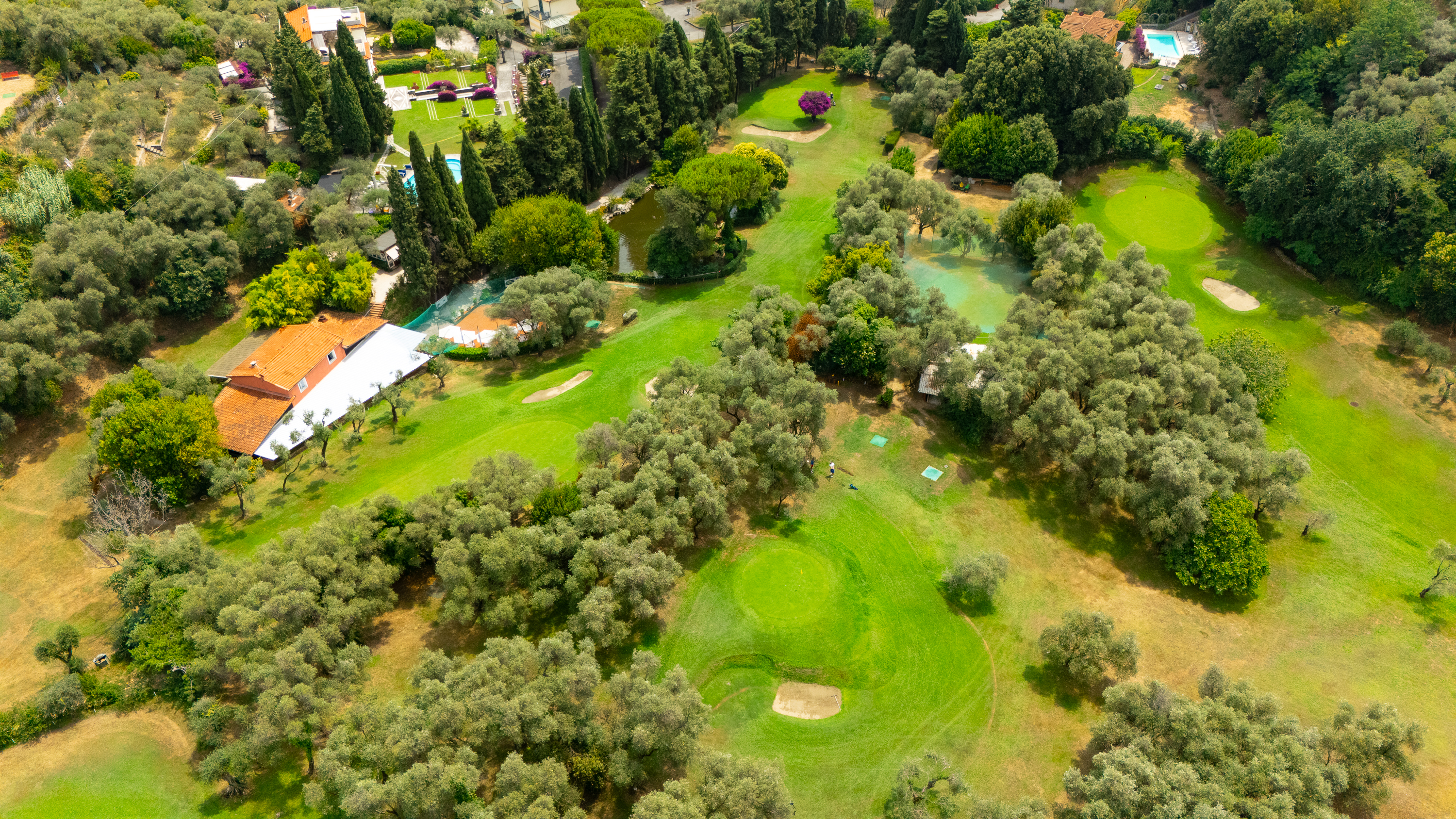 Il Golf Club di Lerici visto dall'alto